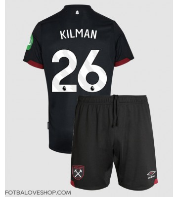 West Ham United Max Kilman #26 Dětské Venkovní Dres 2024-25 Krátký Rukáv (+ trenýrky)